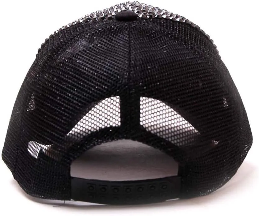 YOLAI Fashion Sequin Hat Adjustable Baseball Hat Cap for Womens Decor Baseball Cap Disco Dance Party Costume