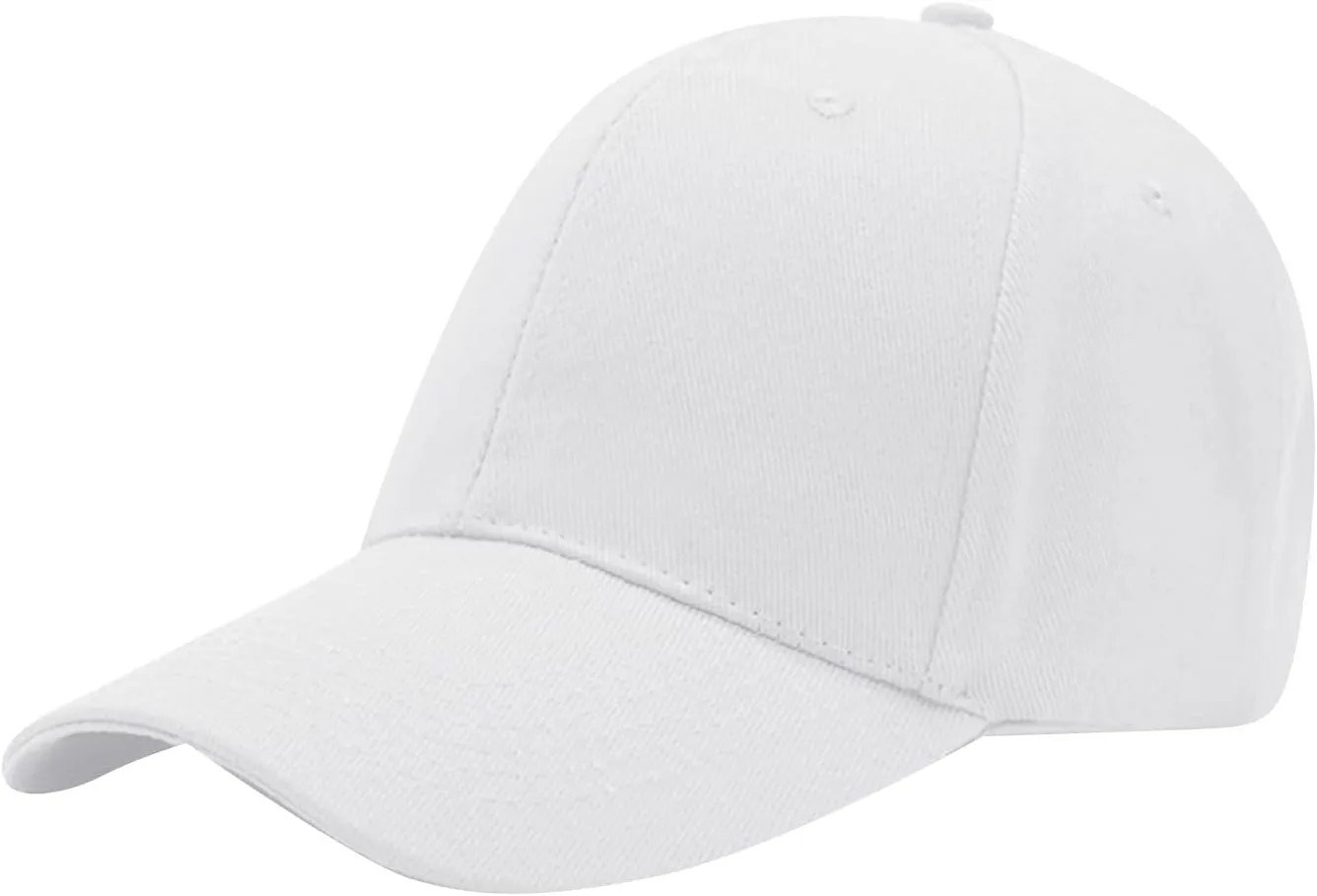 YOLAI Mens Womens Casual Baseball Caps Adjustable Sunscreen Solid Color Hats Breathable Minimalist Tennis Cap