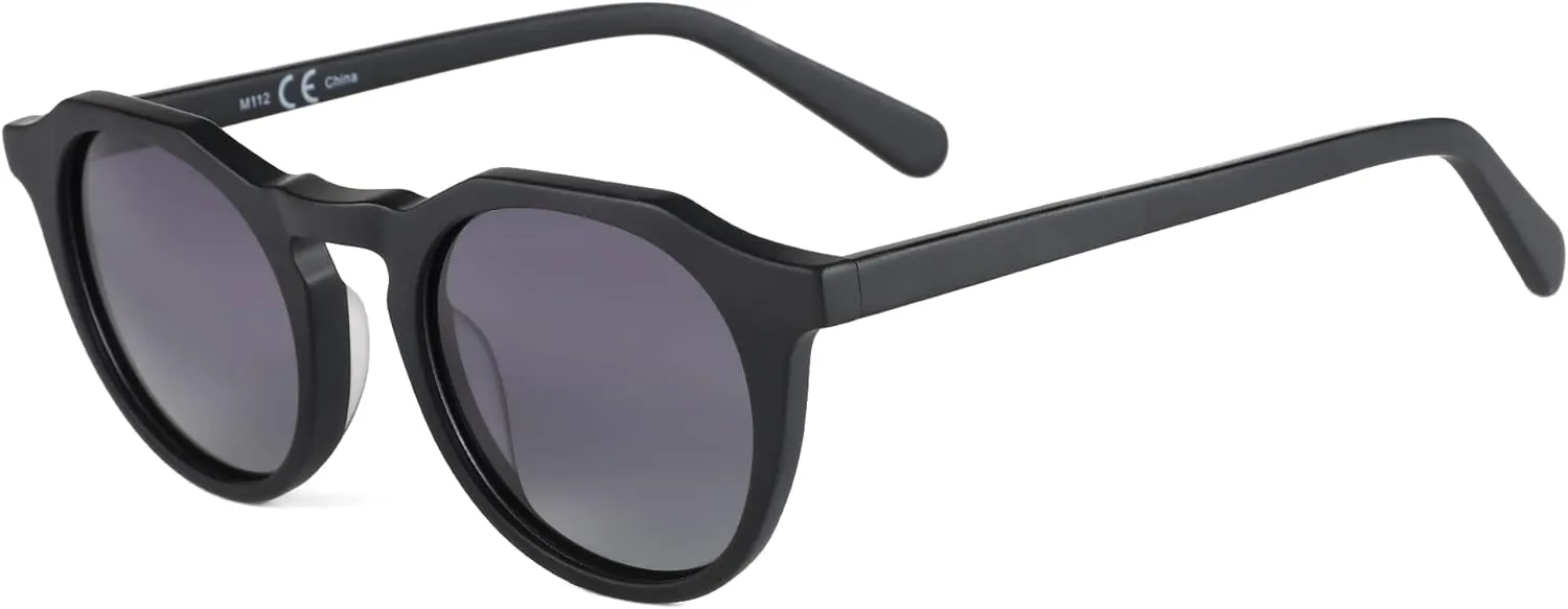 ZENOTTIC Vintage Round Polarized Sunglasses for Men Women UV400 Protection