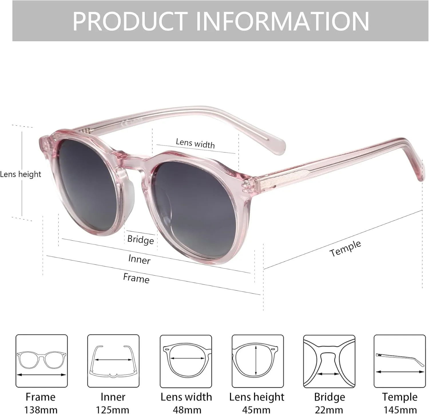 ZENOTTIC Vintage Round Polarized Sunglasses for Men Women UV400 Protection
