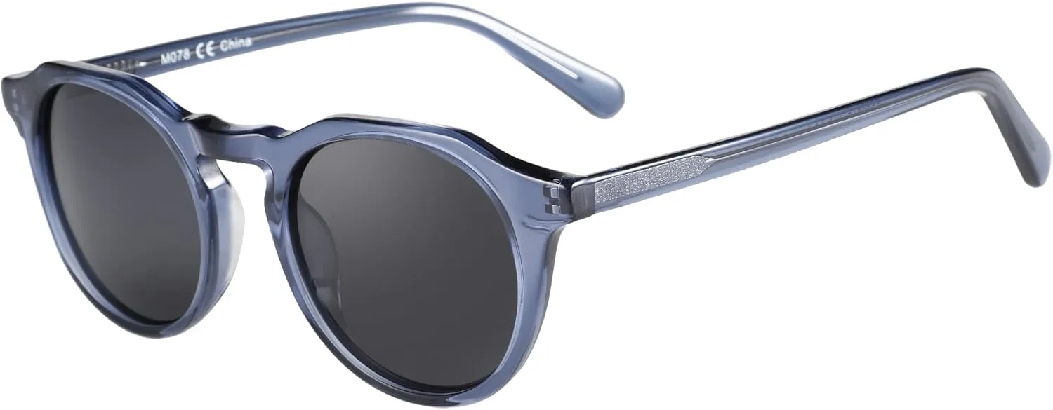 ZENOTTIC Vintage Round Polarized Sunglasses for Men Women UV400 Protection