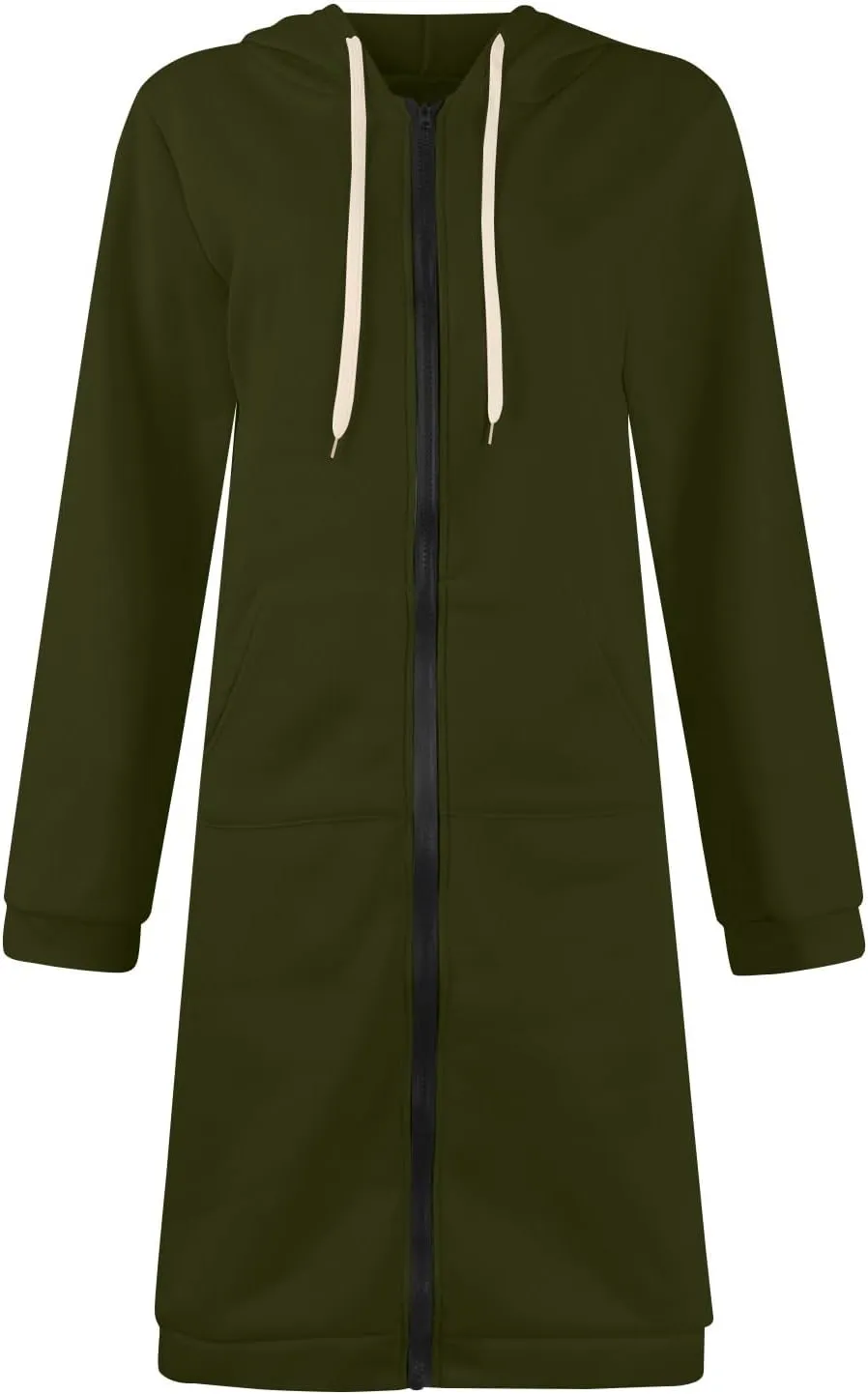 Zip Up Hoodie Women Long Sleeve Oversized Sweatshirts Casual Lightweight Fleece Jackets With Pockets