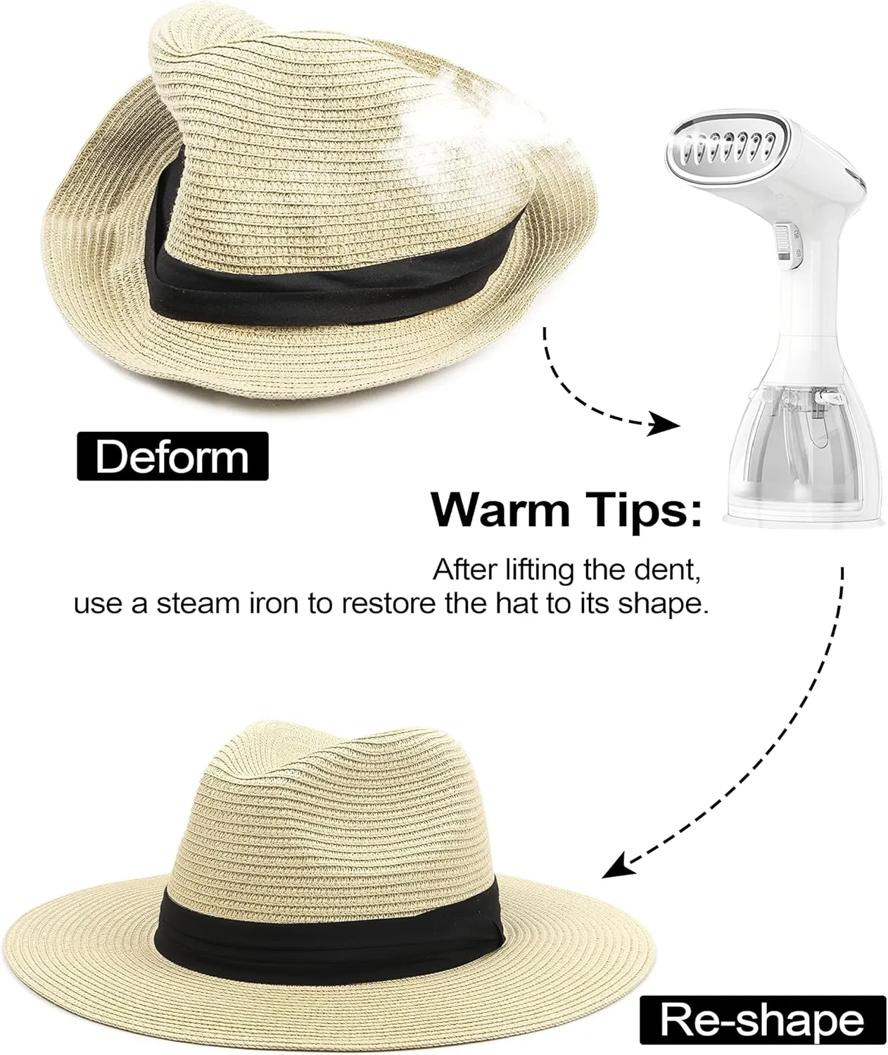 Zylioo Oversize XXL Straw Sun Hats,X-Large Panama Fedora Hat with Lanyard for Big Heads,Giant UV Summer Beach Hats